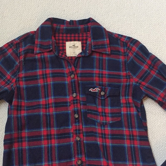 Hollister | Tops | Plaid Flannel Shirt 
